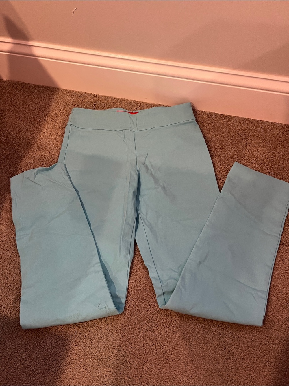 Light Blue Women's Cropped Pants & Jumpsuit - Unbranded